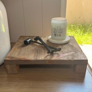 Rustic Wooden Riser for any decor in your home 11x10x2.25 NEW Handmade